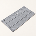 Serviette microfibre grise Locks Passion en vue diagonale