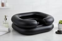 Bac de lavage gonflable noir Locks Passion pour le lavage des Locks