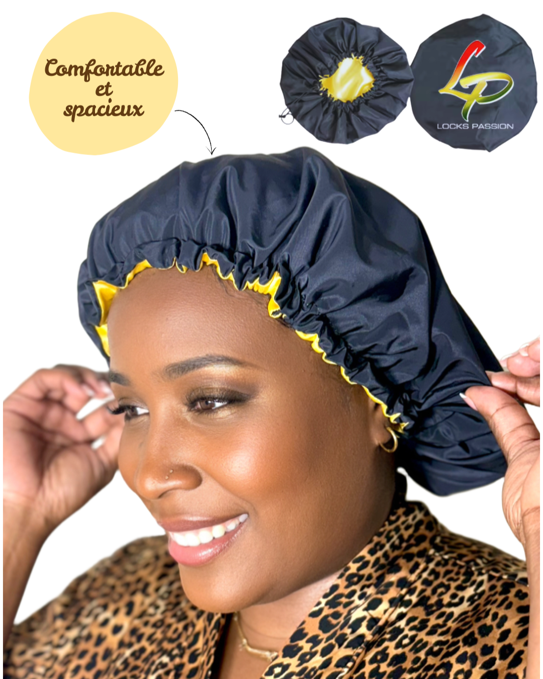 Bonnet de douche Locks Passion pour garder les Locks au sec