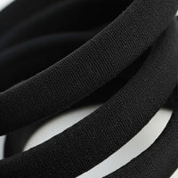 Gros plan d'élastiques en nylon noir Locks Passion pour les Locks