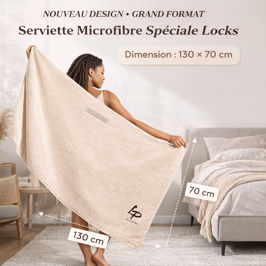 Serviette en microfibre Locks Passion pour sécher les Locks