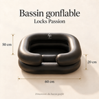 Bassin gonflable Locks Passion : schéma des dimensions